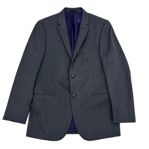 Michael Kors Mens 40R Single Breasted Sport Coat Grey Slim Fit Lined Two-Button - Picture 1 of 14